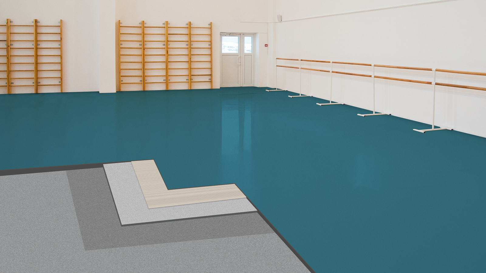 Спортивное рулонное покрытие