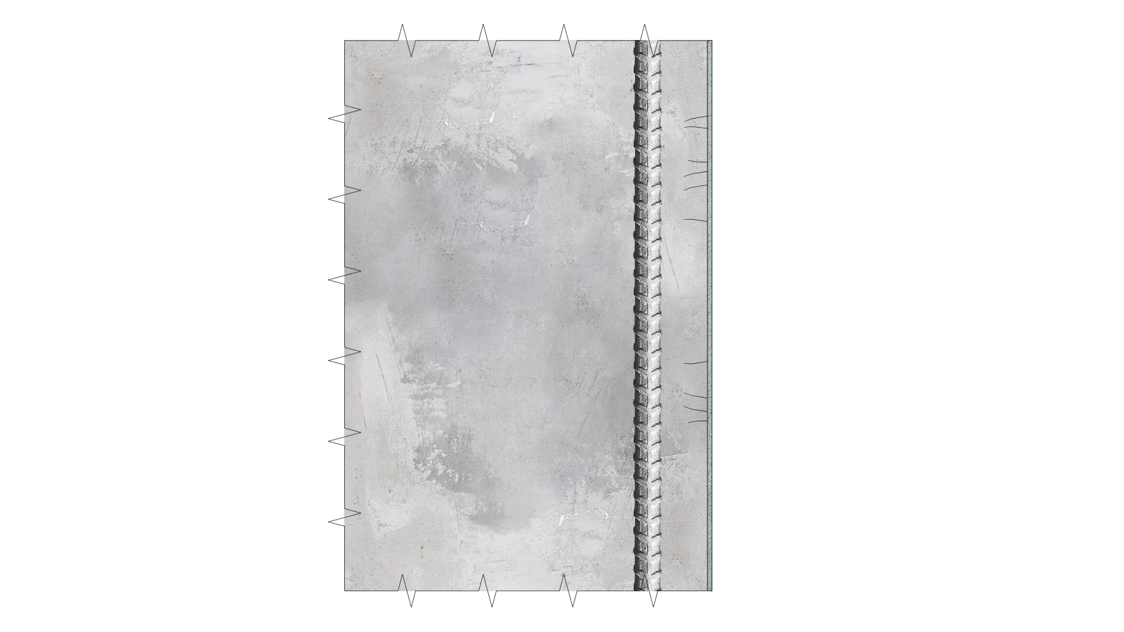 Ремонт трещин в пределах норм раскрытия, не имеющих четкой ориентации