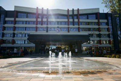 Комплекс пешеходных динамических фонтанов при университете КазГАСА