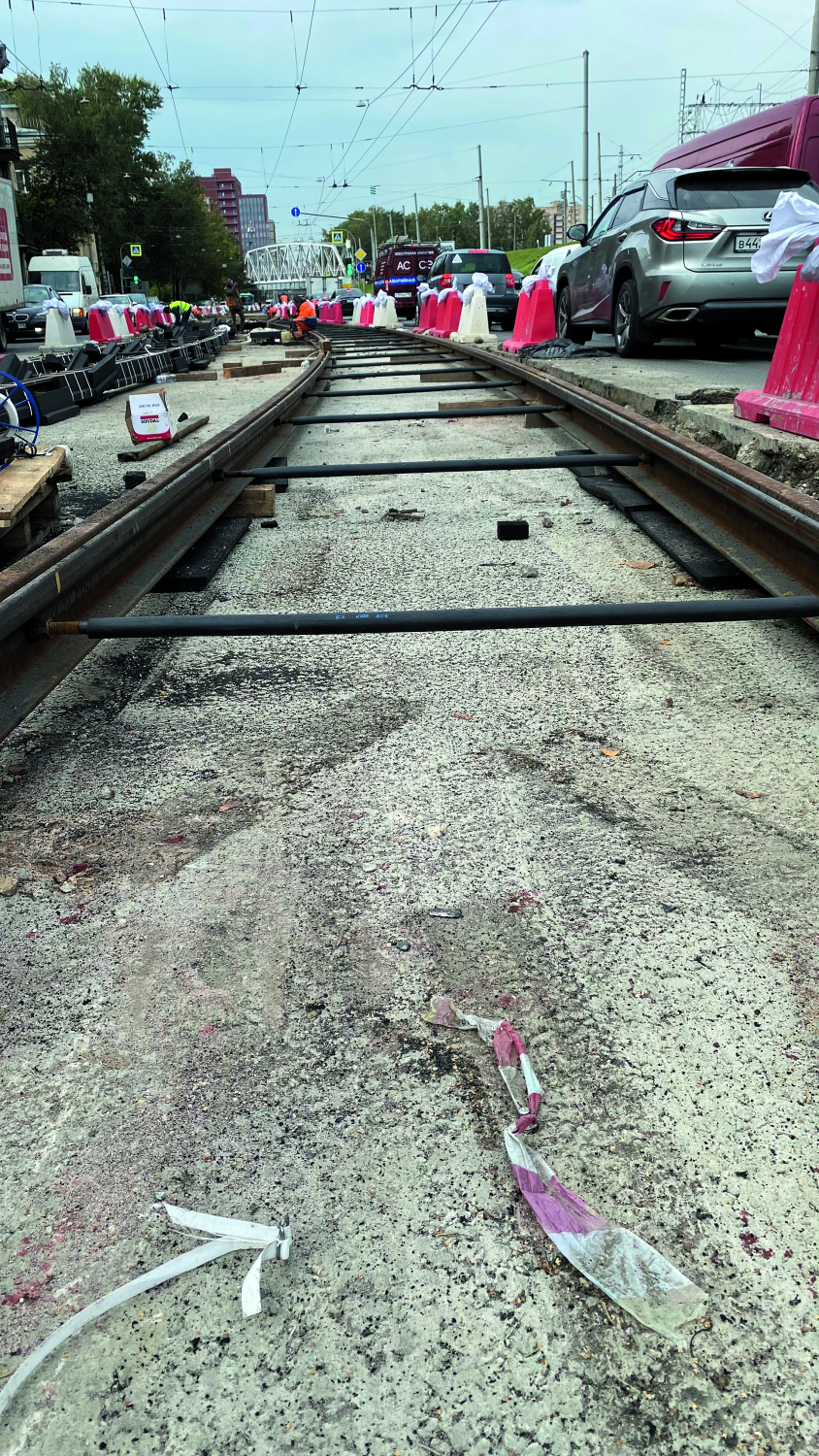 Ремонт трамвайных путей