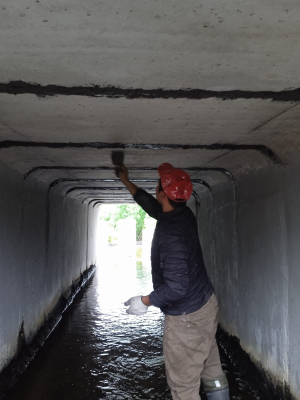 Капитальный ремонт гидротехнических сооружений по улице Узорной на р. Патрушиха