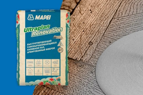 Нанесение самовыравнивающегося наливного пола Ultraplan Renovation