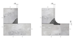 Ремонт дефектов в рабочем шве бетонирования
