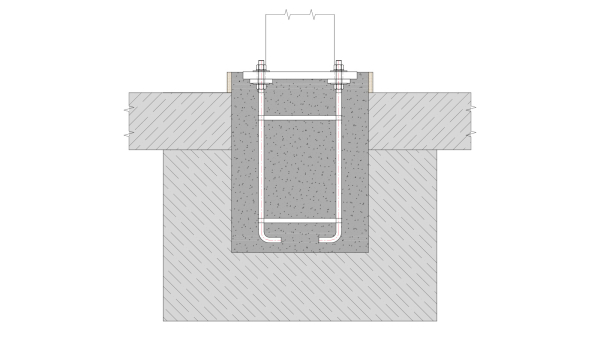 Заливка анкерных колодцев