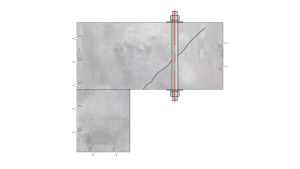 Наклонные трещины в приопорных зонах, вызванные силовыми воздействиями