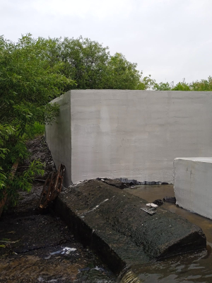 Капитальный ремонт гидротехнических сооружений по улице Узорной на р. Патрушиха