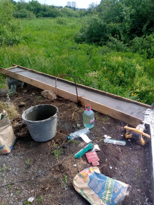 Капитальный ремонт гидротехнических сооружений по улице Узорной на р. Патрушиха