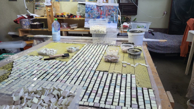 Мозаичное панно Бронислава Кураго