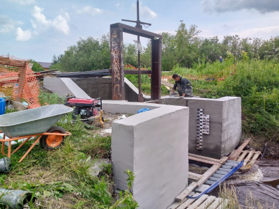 Капитальный ремонт гидротехнических сооружений по улице Узорной на р. Патрушиха