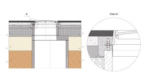 Конструктивное решение МАПЕИ по установке и ремонту люков смотровых колодцев на дорогах (Узел А)